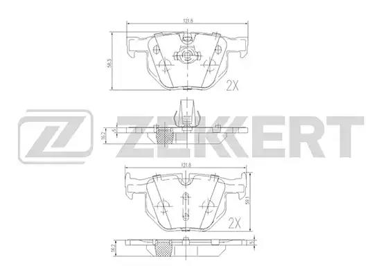 Колодки тормозные BS1017 ZEKKERT BS1017