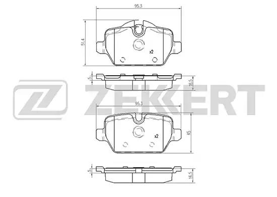 Колодки тормозные BS1018 ZEKKERT BS1018