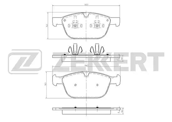 Колодки тормозные BS1053 ZEKKERT BS1053