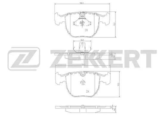 Колодки тормозные BS1150 ZEKKERT BS1150