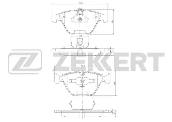 Колодки тормозные BS1163 ZEKKERT BS1163