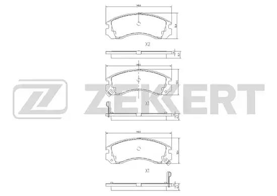 Колодки тормозные BS1448 ZEKKERT BS1448