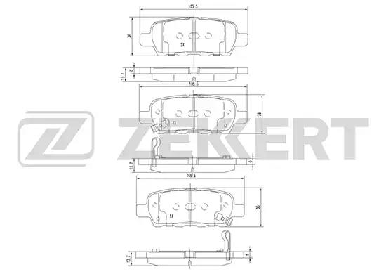 Колодки тормозные BS1823 ZEKKERT BS1823