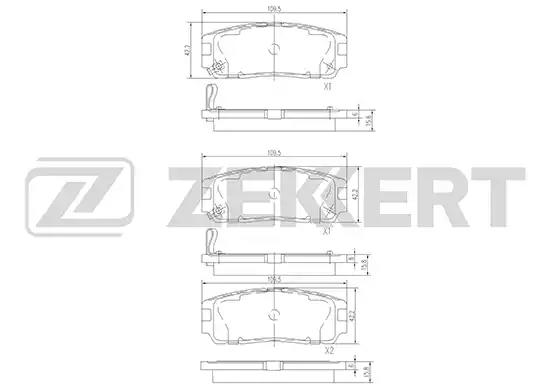 Колодки тормозные BS1853 ZEKKERT BS1853