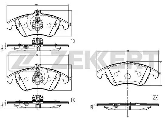 Колодки тормозные BS1879 ZEKKERT BS1879