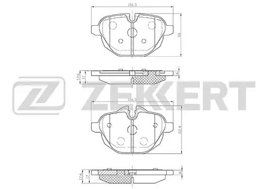 Колодки тормозные BS1945 ZEKKERT BS1945