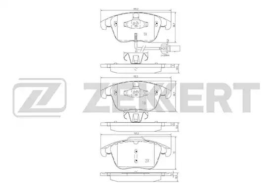 Колодки тормозные BS1959 ZEKKERT BS1959