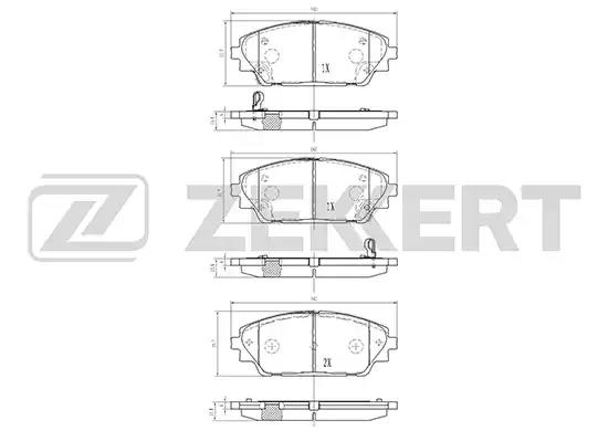 Колодки тормозные BS1968 ZEKKERT BS1968