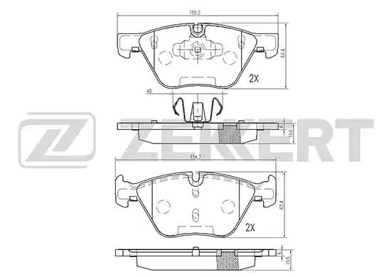 Колодки тормозные BS2139 ZEKKERT BS2139