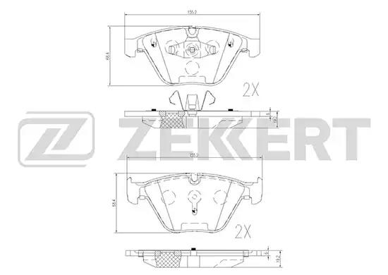 Колодки тормозные BS2141 ZEKKERT BS2141