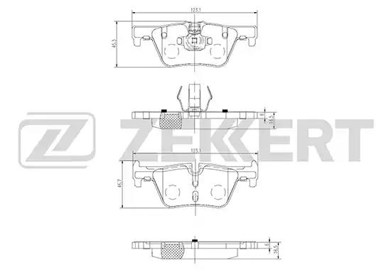 Колодки тормозные BS2149 ZEKKERT BS2149