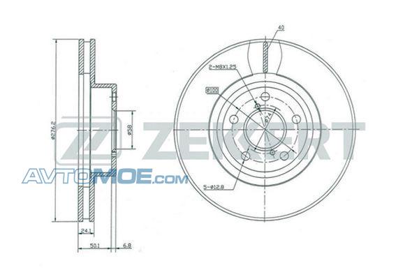 Диск тормозной BS5181 ZEKKERT BS5181