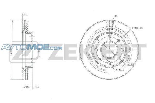 Диск тормозной BS5223 ZEKKERT BS5223