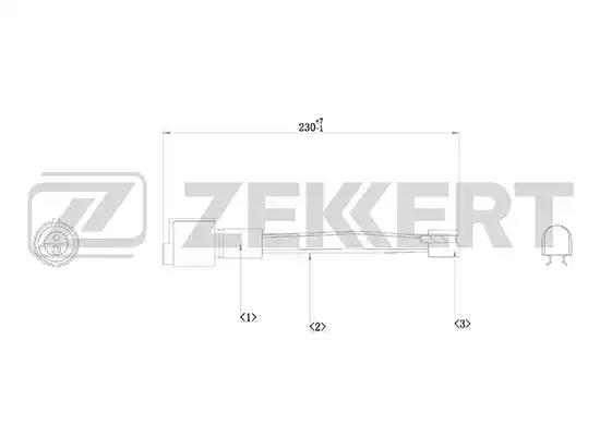 Датчик износа колодок BS8001 ZEKKERT BS8001