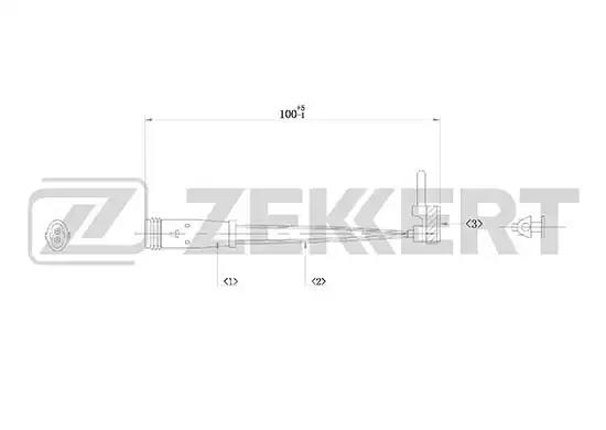 Датчик износа колодок BS8009 ZEKKERT BS8009