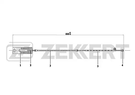 Датчик износа колодок BS8036 ZEKKERT BS8036