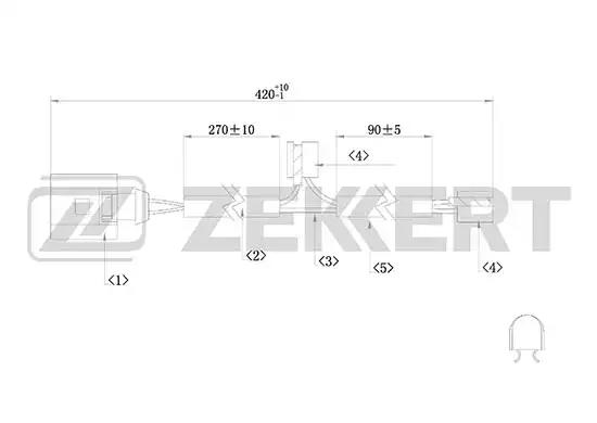 Датчик износа колодок BS8045 ZEKKERT BS8045