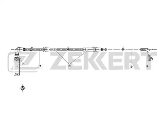 Датчик износа колодок BS8047 ZEKKERT BS8047