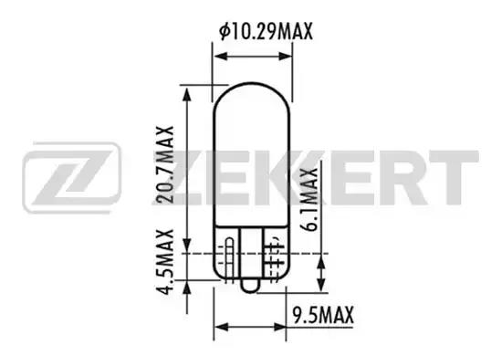 Лампа накаливания W5W ZEKKERT LP1022