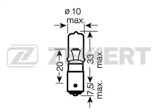 Лампа галогенная H6W ZEKKERT LP1041