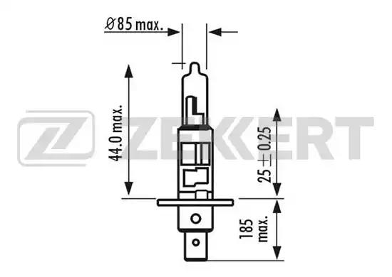 Лампа галогенная H1 ZEKKERT LP1042