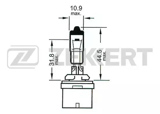 Лампа накаливания H27W | 1 ZEKKERT LP1060