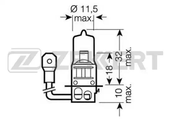 Лампа галогенная H3 ZEKKERT LP1127