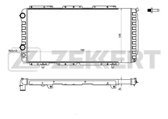 Радиатор охлаждения MK1047 ZEKKERT MK1047