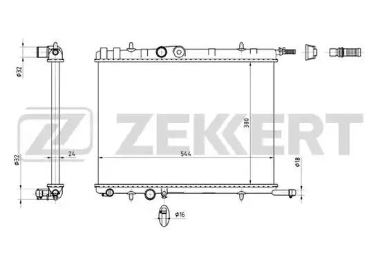 Радиатор охлаждения MK1086 ZEKKERT MK1086