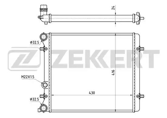 Радиатор охлаждения MK1101 ZEKKERT MK1101