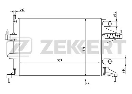 Радиатор охлаждения MK1152 ZEKKERT MK1152
