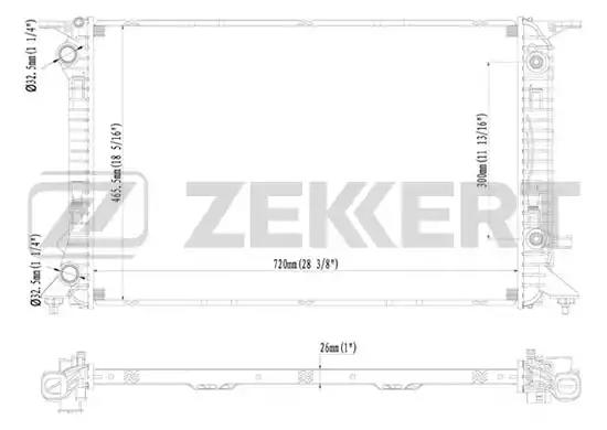 Радиатор охлаждения MK1367 ZEKKERT MK1367