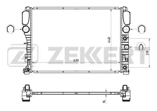 Радиатор охлаждения MK1443 ZEKKERT MK1443