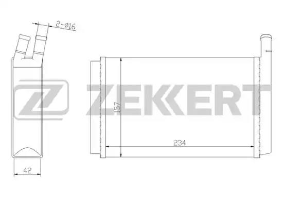 Радиатор отопителя MK5007 ZEKKERT MK5007