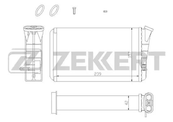 Радиатор отопителя MK5028 ZEKKERT MK5028