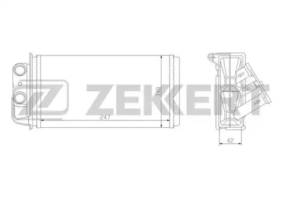 Радиатор отопителя MK5036 ZEKKERT MK5036