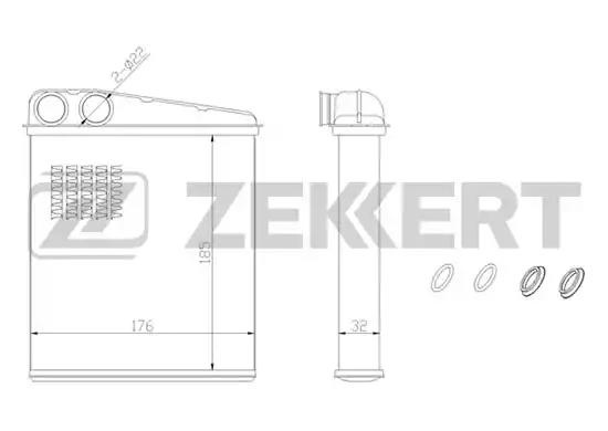 Радиатор отопителя MK5054 ZEKKERT MK5054