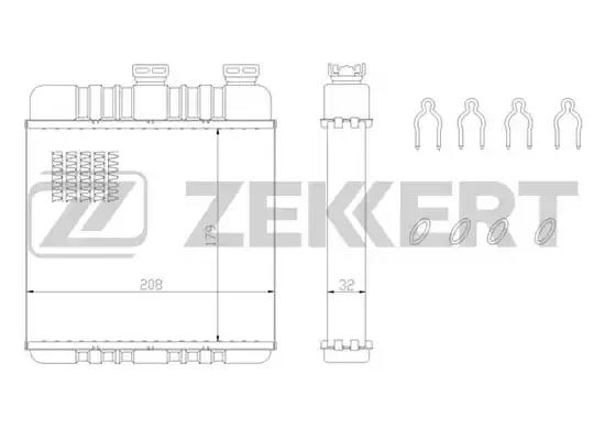 Радиатор отопителя MK5087 ZEKKERT MK5087