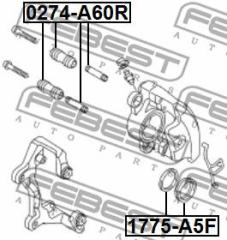 Ремкомплект суппорта 1775A5F FEBEST 1775A5F