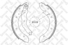 Колодки тормозные 407100SX STELLOX 407100SX