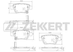 Колодки тормозные BS2712 ZEKKERT BS2712