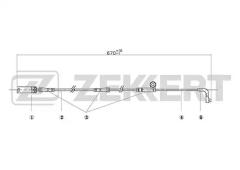 Датчик износа колодок BS8046 ZEKKERT BS8046