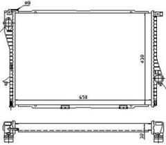 Радиатор охлаждения 60648A NISSENS 60648A