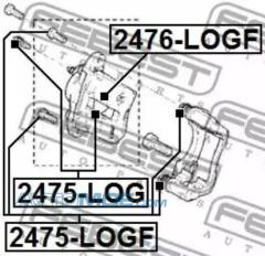 Поршень суппорта 2476LOGF FEBEST 2476LOGF