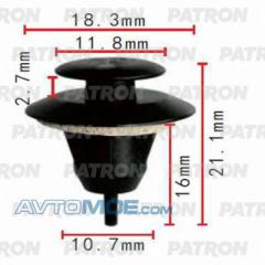 Клипса пластмассовая PATRON P370278