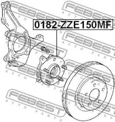 Ступица 0182ZZE150MF FEBEST 0182ZZE150MF