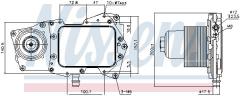 Радиатор масляный 90945 NISSENS 90945