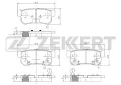Колодки тормозные BS1496 ZEKKERT BS1496