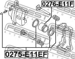 Поршень суппорта 0276E11F FEBEST 0276E11F