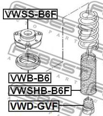 Отбойник амортизатора VWDGVF FEBEST VWDGVF